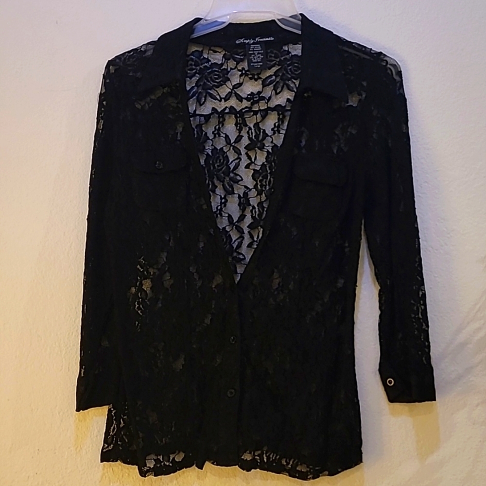 Simply irresistible, L, Black lace top
